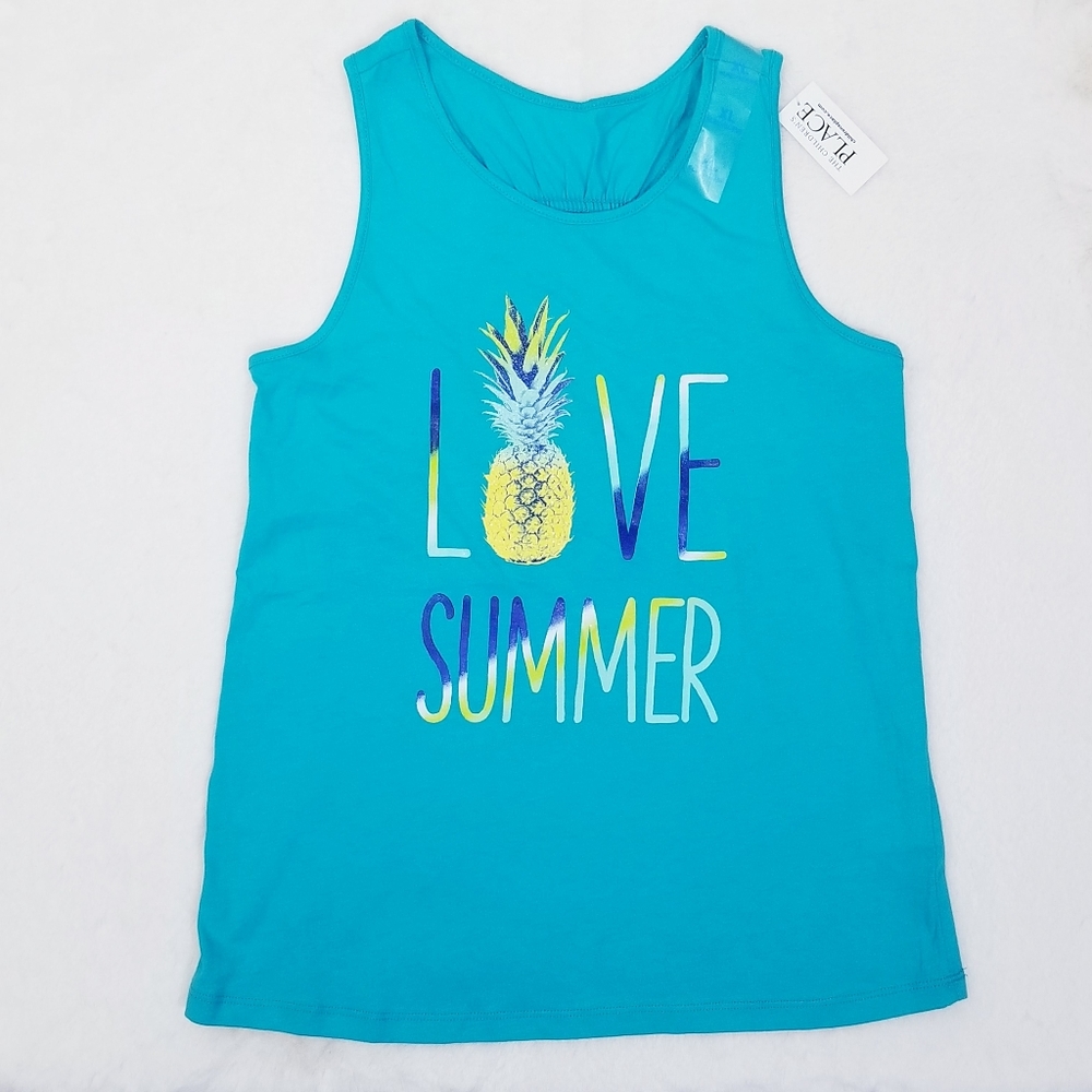 Children's Place Girl's Blue Tank Top Size…